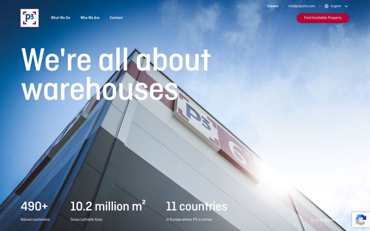 Screenshot of p3parks.com