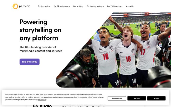 Screenshot of pa.media