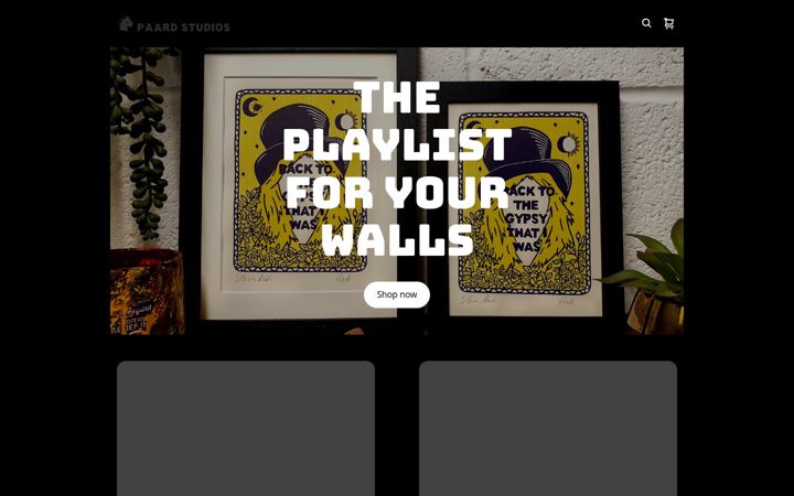 Screenshot of paardstudios.com