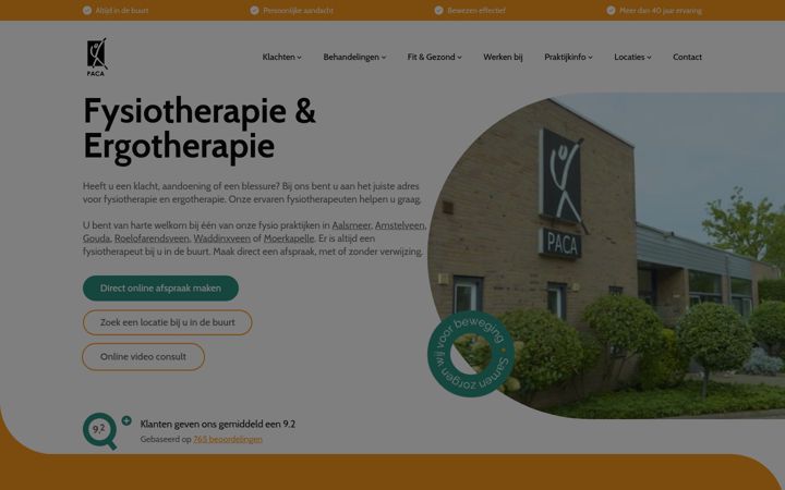 Skærmbillede af paca.nl