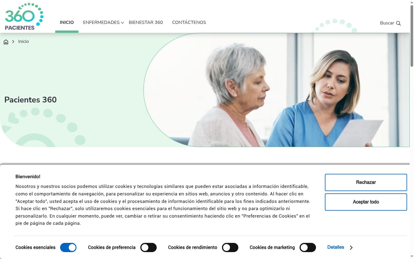 Sutikimo reklamjuostės, rodytos prieš bet kokią sąveiką, ekrano kopija