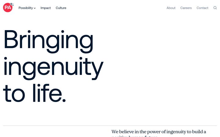 Screenshot of paconsulting.com