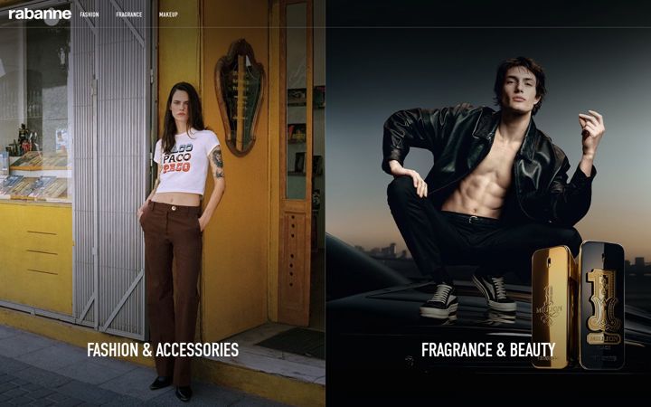 Posnetek zaslona pacorabanne.com