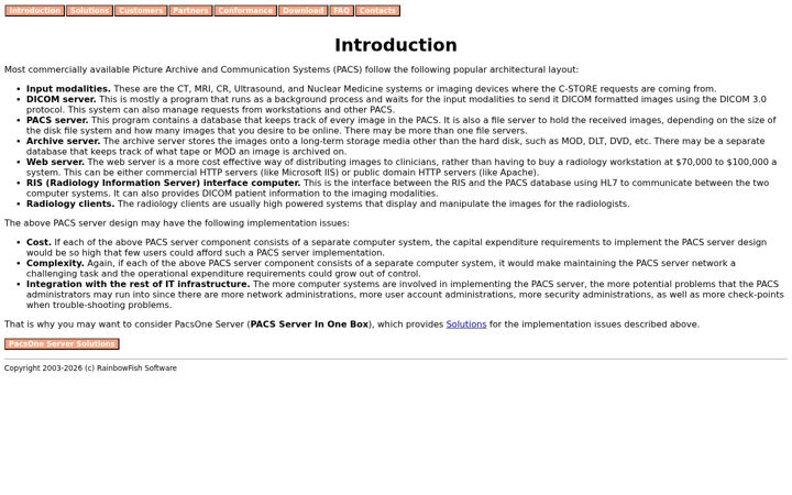 Screenshot of pacsone.net