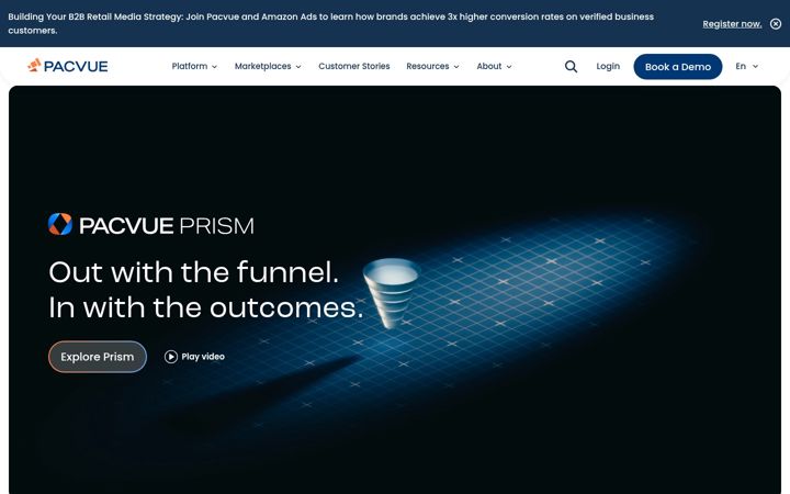 Screenshot of pacvue.com