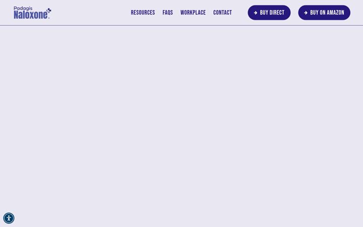 Captura de ecrã de padagisnaloxone.com