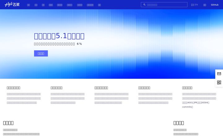 Screenshot of paddlepaddle.org.cn