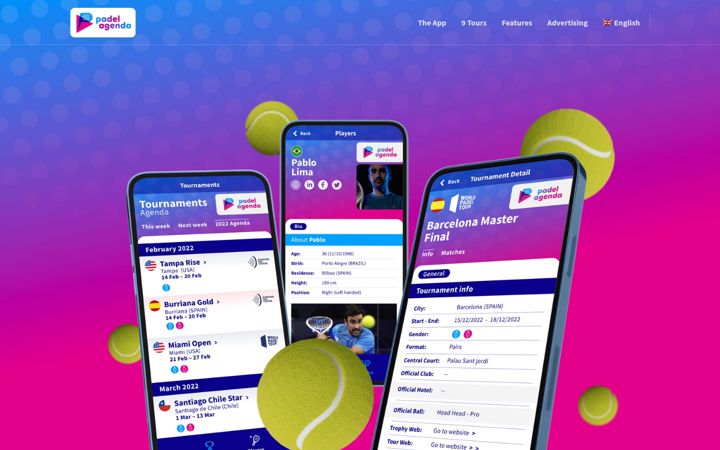 Screenshot of padelagenda.com
