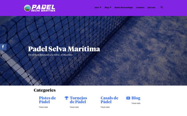 Posnetek zaslona padelselvamaritima.com