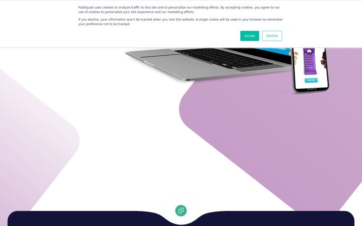 Screenshot di padsquad.com