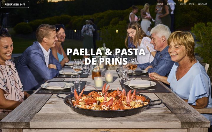 Screenshot di paelladeprins.be