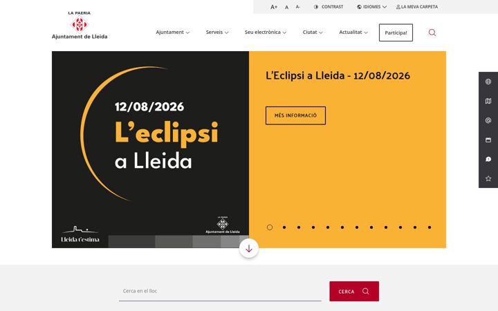 Screenshot of paeria.cat