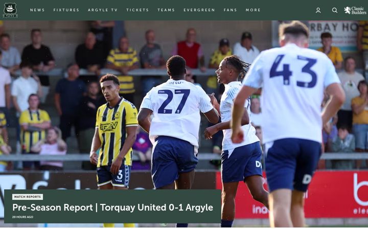 Screenshot of pafc.co.uk