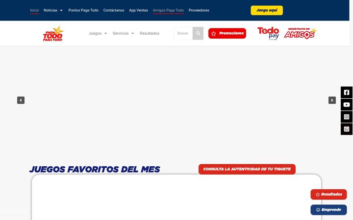 Screenshot of pagatodo.com.co
