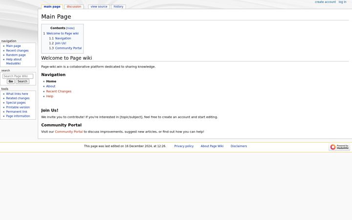 Screenshot von page-wiki.win