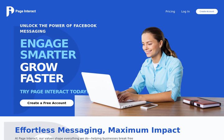Screenshot of pageinteract.com