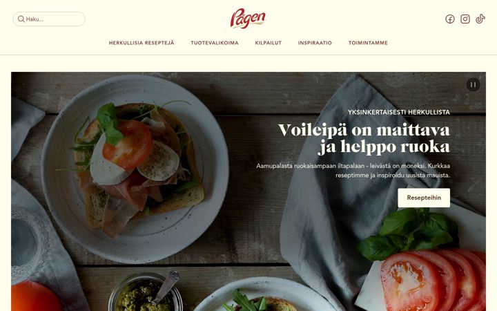 Snimka zaslona za pagen.fi