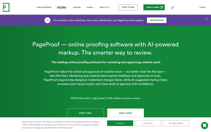 Screenshot of pageproof.com