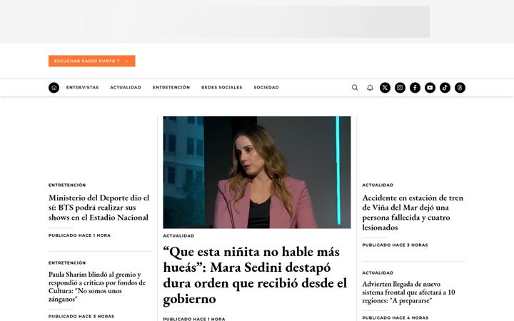 Екранна снимка на pagina7.cl