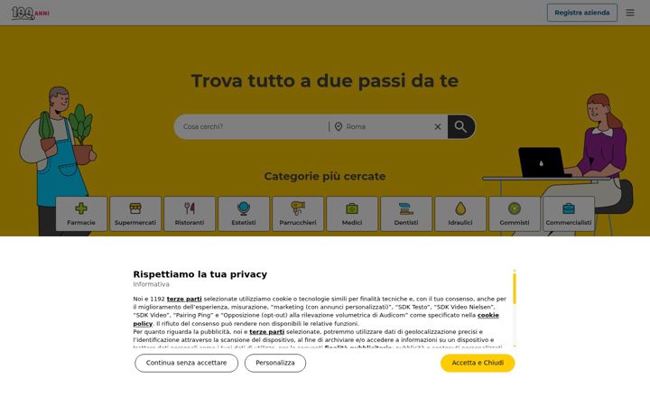 Ekrano kopija paginegialle.it