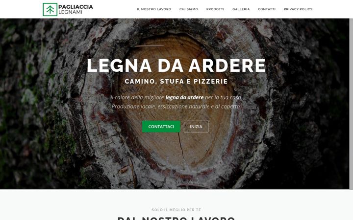 Screenshot of pagliaccialegnami.it