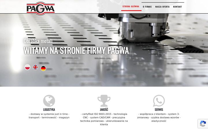Zrzut ekranu pagwa.pl