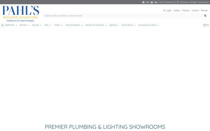 Screenshot of pahlsshowrooms.com