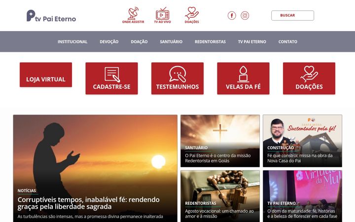 Ekrānuzņēmums no paieterno.com.br