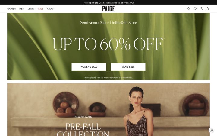 Screenshot of paige.com