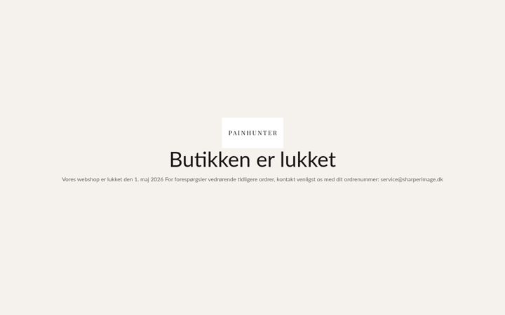 Screenshot stránky painhunter.dk