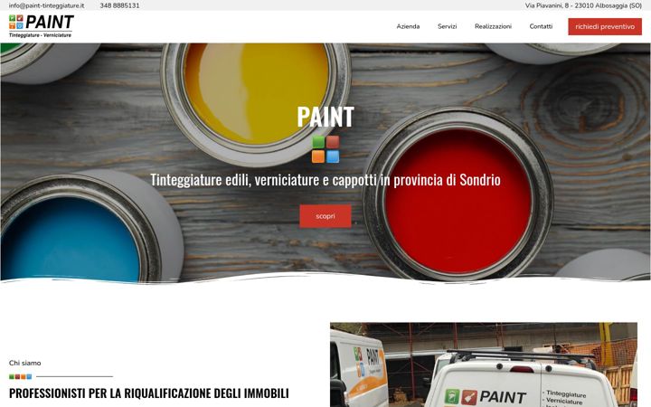 Screenshot του paint-tinteggiature.it