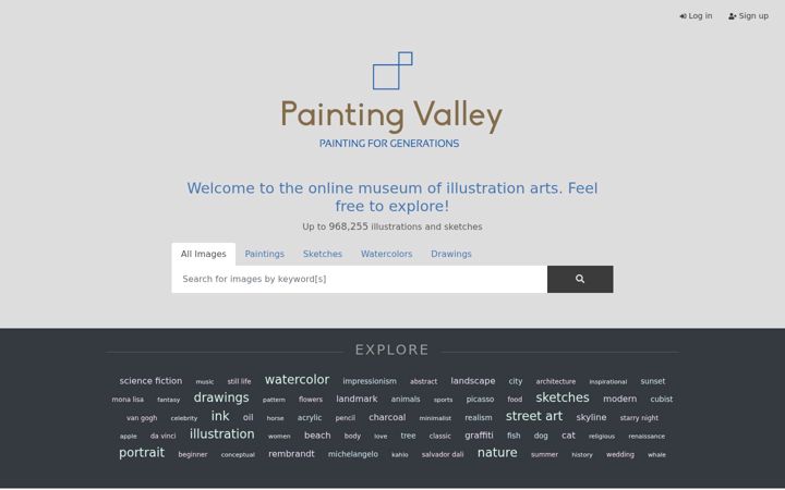 Snímek obrazovky paintingvalley.com