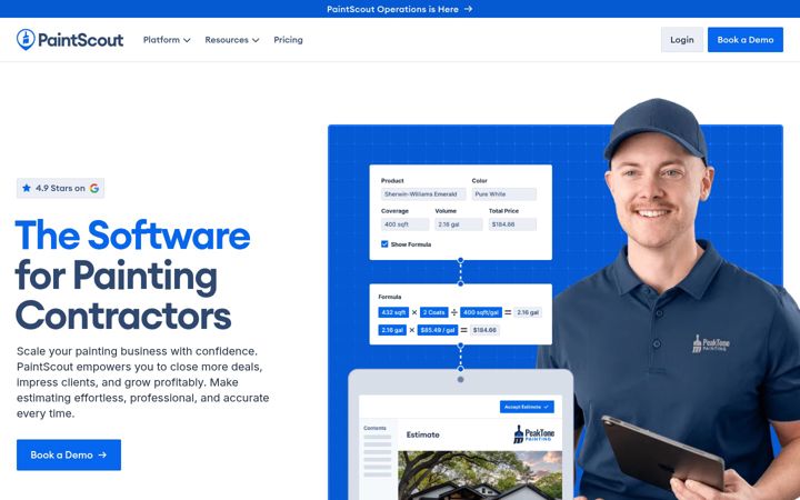 Screenshot of paintscout.com