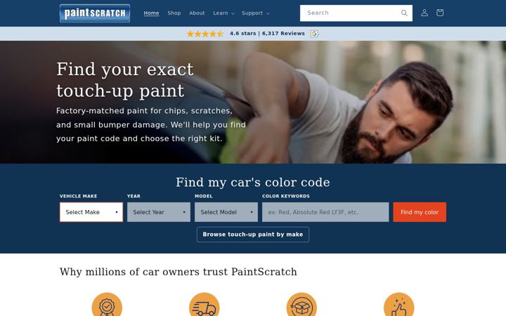 Screenshot of paintscratch.com