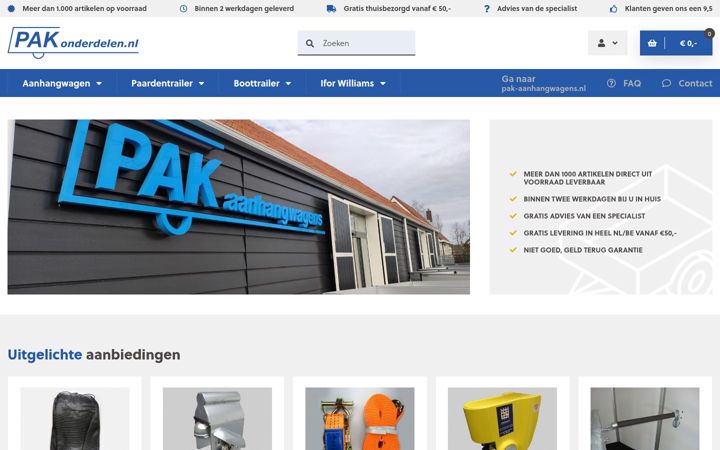 Ekrano kopija pak-onderdelen.nl