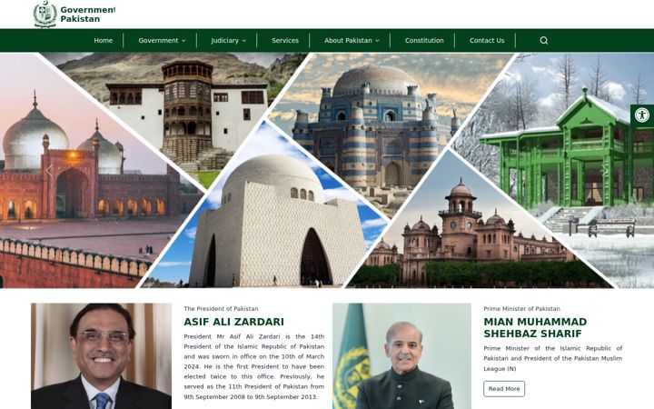Screenshot of pakistan.gov.pk