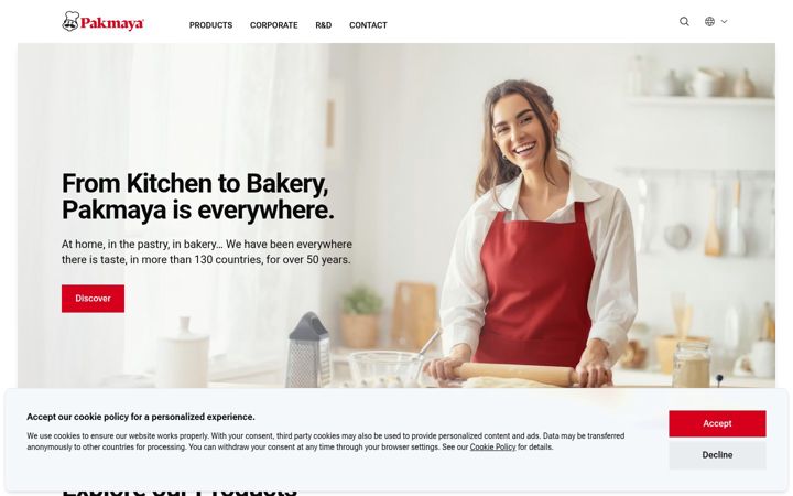 Screenshot von pakmaya.com