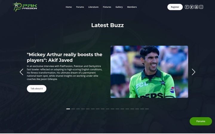 Screenshot of pakpassion.net