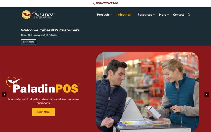 Screenshot of paladinpos.com