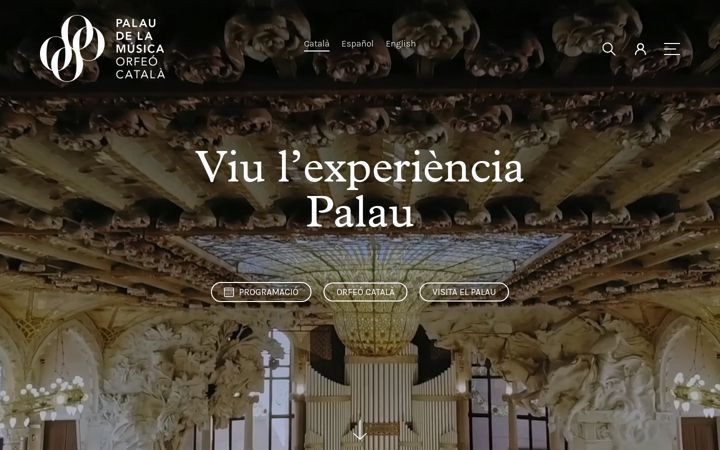Screenshot of palaumusica.cat