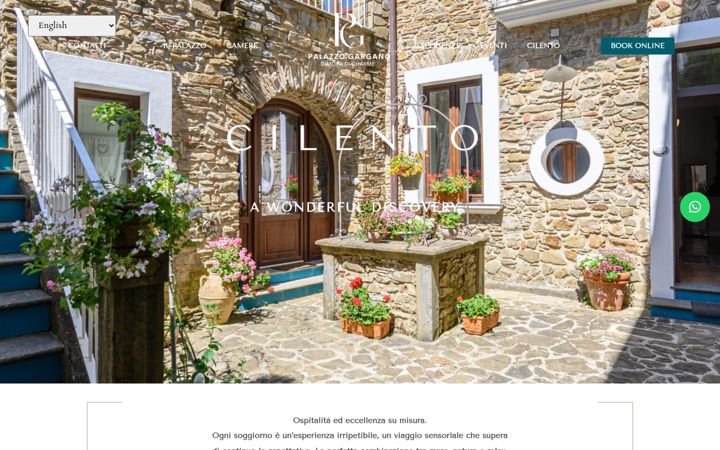 Screenshot του palazzogargano.it
