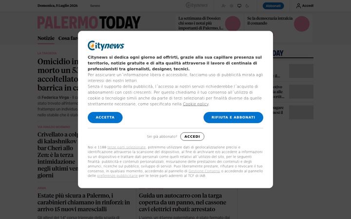 Screenshot of palermotoday.it