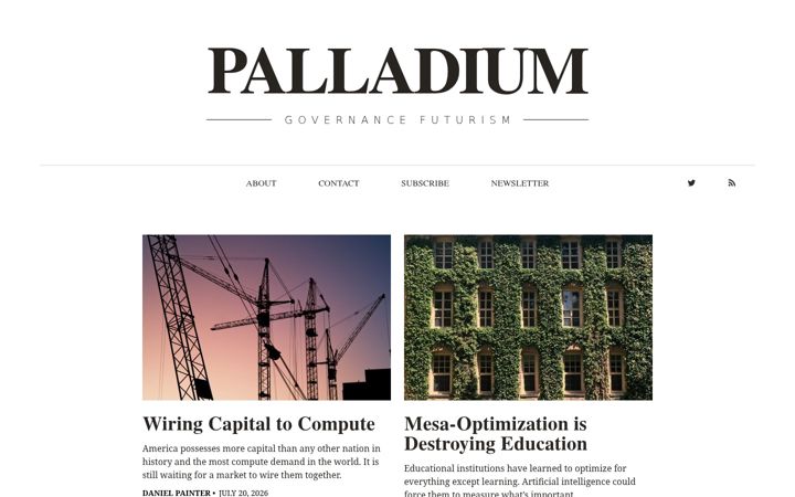 Screenshot of palladiummag.com