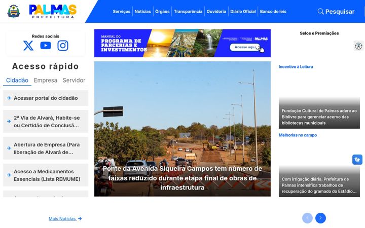 Screenshot of palmas.to.gov.br