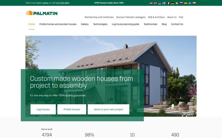Screenshot of palmatin.com