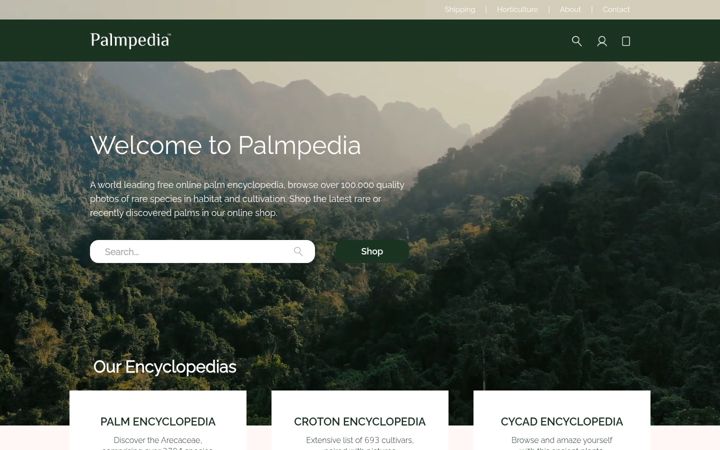 Screenshot van palmpedia.net