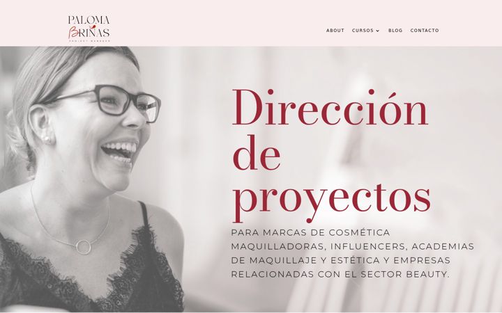 Screenshot of palomabrinas.com
