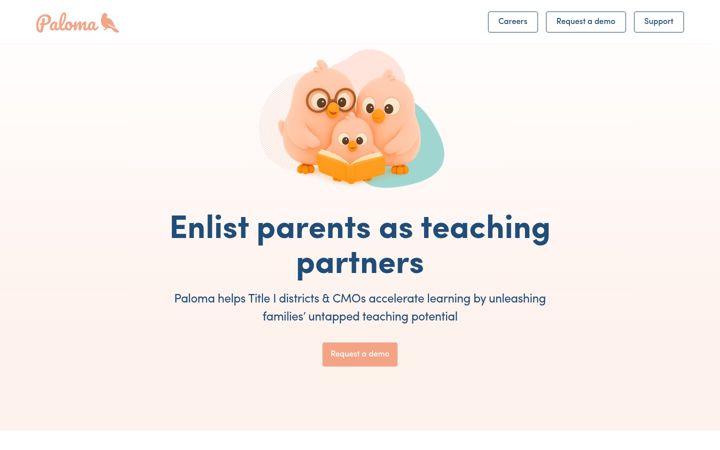 Screenshot of palomalearning.com