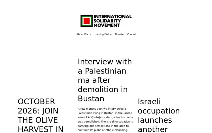 Screenshot of palsolidarity.org