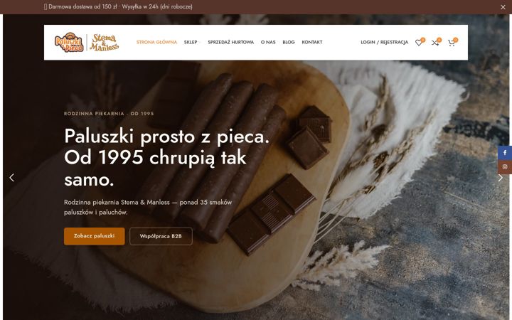 Képernyőkép: paluszkizpieca.pl